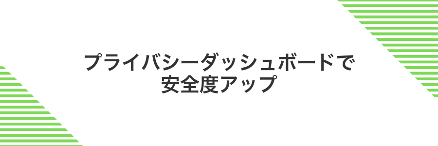 プライバシーダッシュボードで安全度アップ