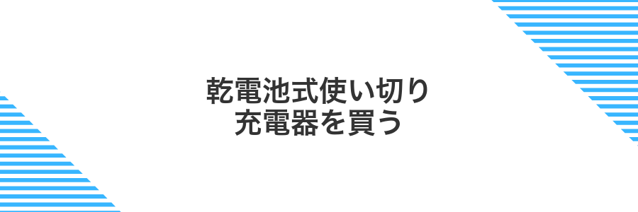 乾電池式使い切り充電器を買う