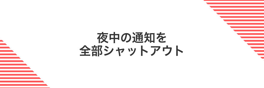 夜中の通知を全部シャットアウト