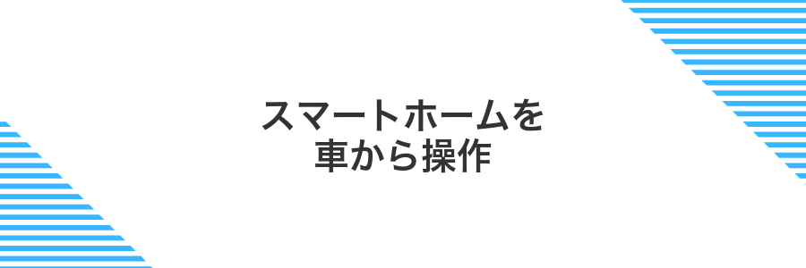 スマートホームを車から操作