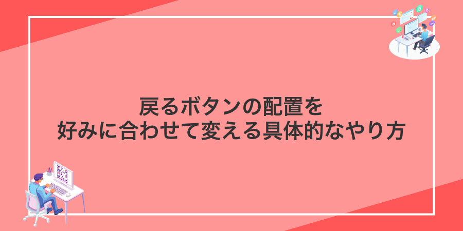 戻るボタンの配置を好みに合わせて変える具体的なやり方