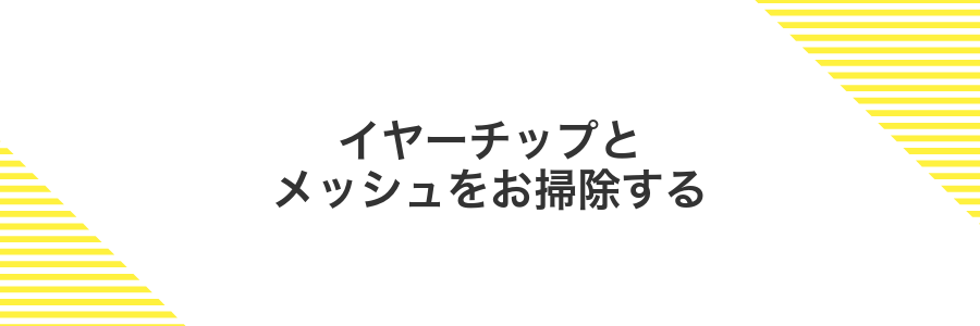 イヤーチップとメッシュをお掃除する