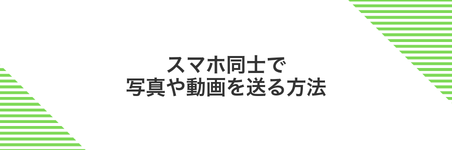 スマホ同士で写真や動画を送る方法