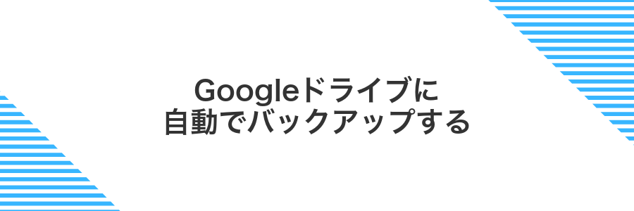 Googleドライブに自動でバックアップする