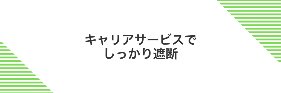 キャリアサービスでしっかり遮断