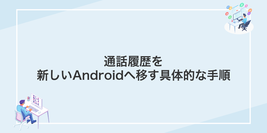 通話履歴を新しいAndroidへ移す具体的な手順