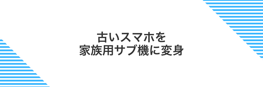 古いスマホを家族用サブ機に変身