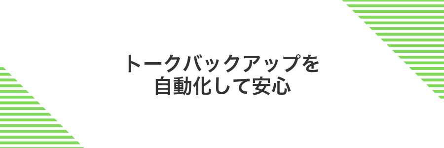 トークバックアップを自動化して安心