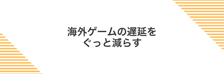 海外ゲームの遅延をぐっと減らす