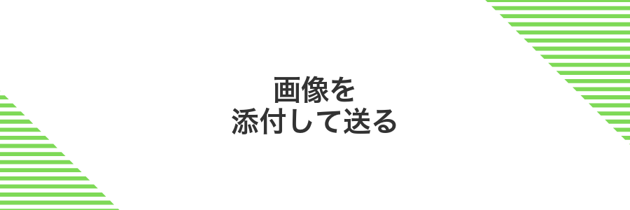 画像を添付して送る