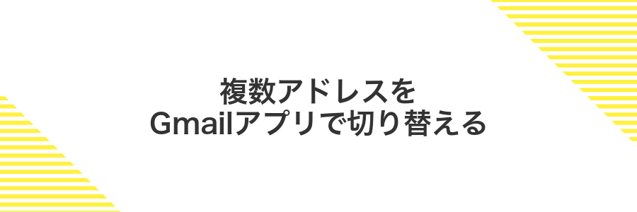 複数アドレスをGmailアプリで切り替える
