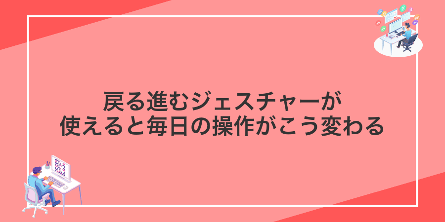 戻る進むジェスチャーが使えると毎日の操作がこう変わる