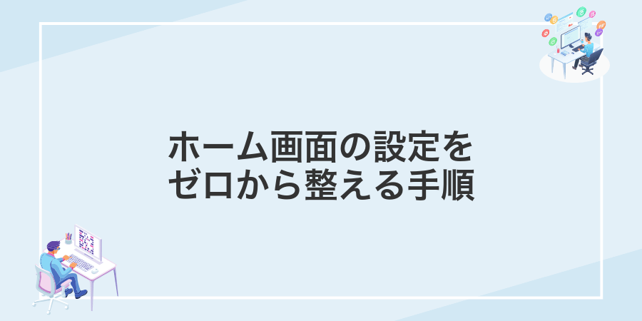 ホーム画面の設定をゼロから整える手順