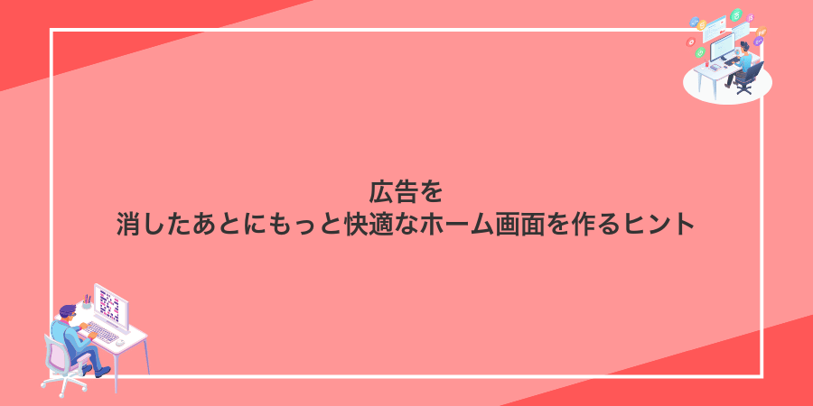 広告を消したあとにもっと快適なホーム画面を作るヒント