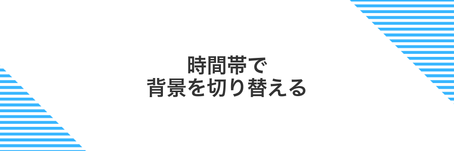 時間帯で背景を切り替える