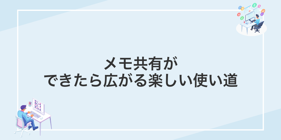 メモ共有ができたら広がる楽しい使い道