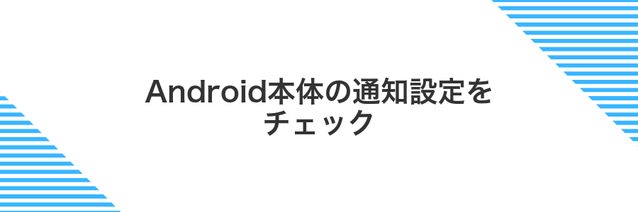 Android本体の通知設定をチェック