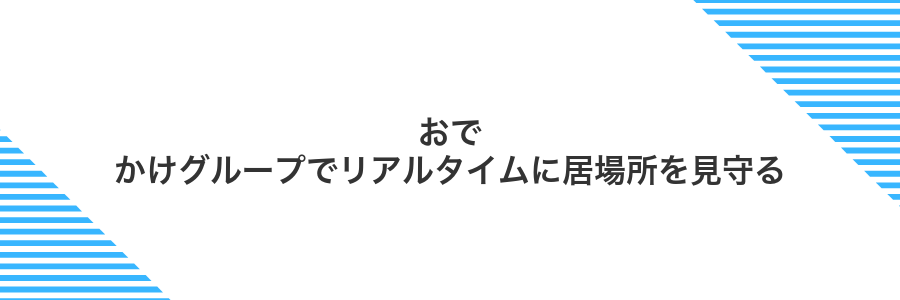 おでかけグループでリアルタイムに居場所を見守る
