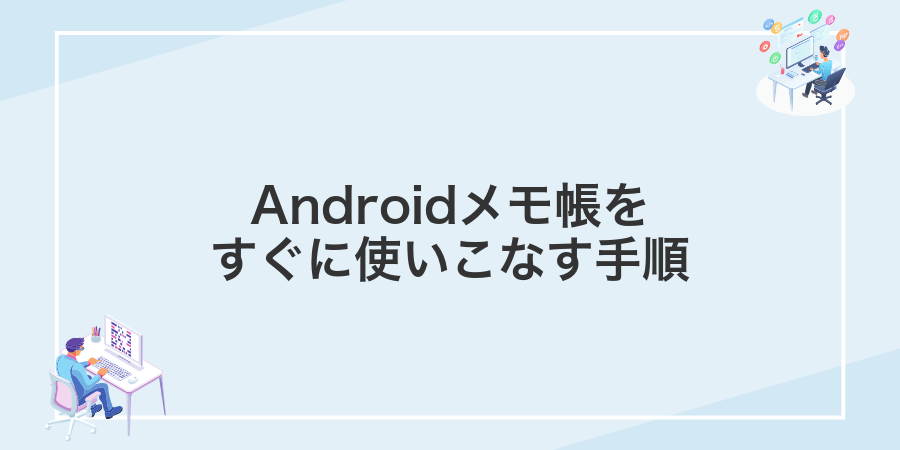 Androidメモ帳をすぐに使いこなす手順