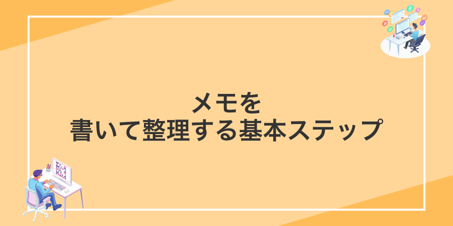 メモを書いて整理する基本ステップ