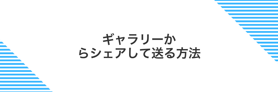 ギャラリーからシェアして送る方法