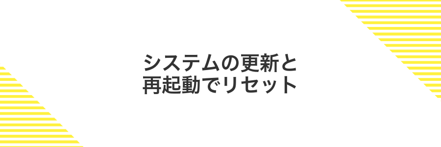 システムの更新と再起動でリセット