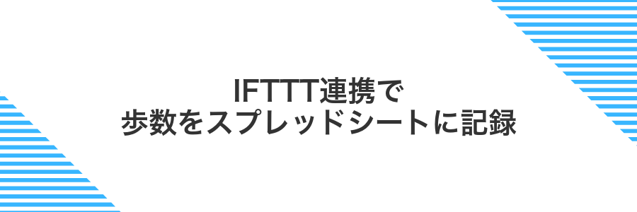 IFTTT連携で歩数をスプレッドシートに記録