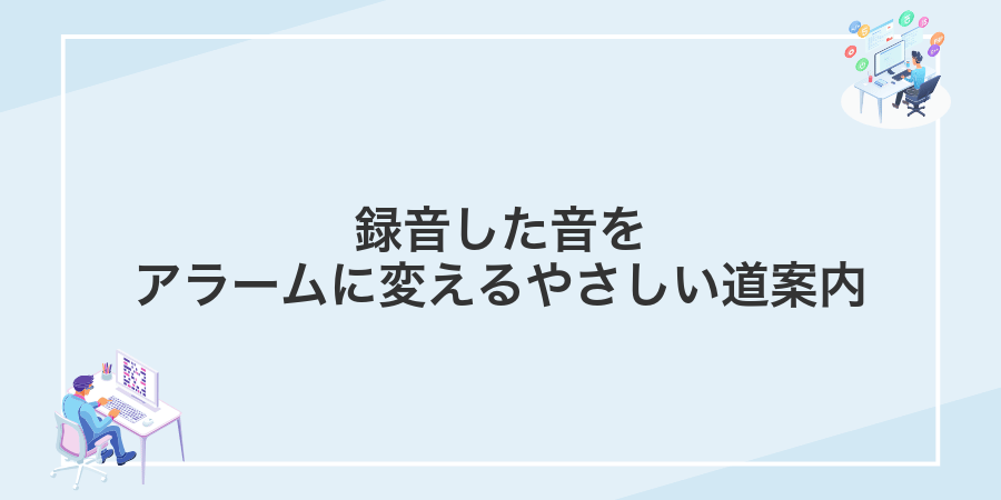 録音した音をアラームに変えるやさしい道案内