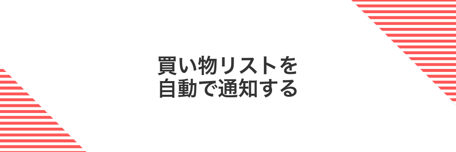 買い物リストを自動で通知する