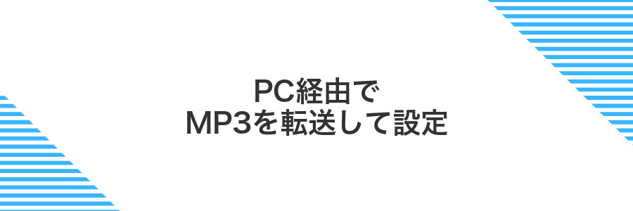 PC経由でMP3を転送して設定