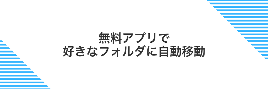 無料アプリで好きなフォルダに自動移動