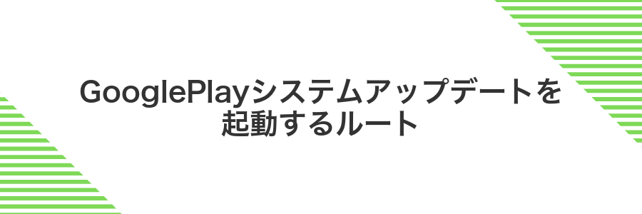 GooglePlayシステムアップデートを起動するルート