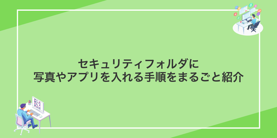 セキュリティフォルダに写真やアプリを入れる手順をまるごと紹介
