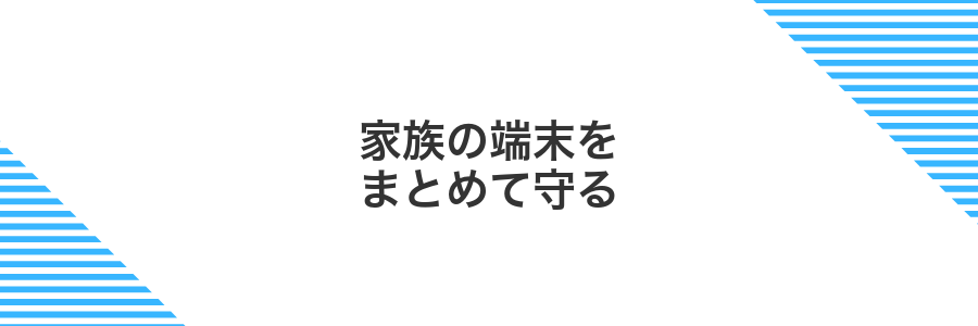 家族の端末をまとめて守る