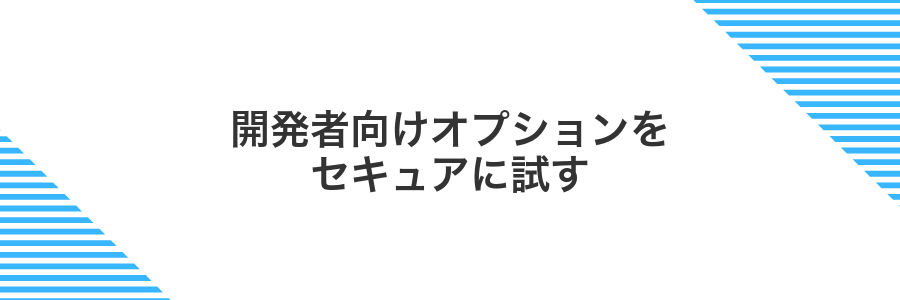 開発者向けオプションをセキュアに試す