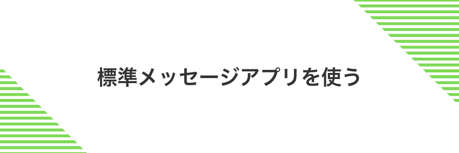標準メッセージアプリを使う