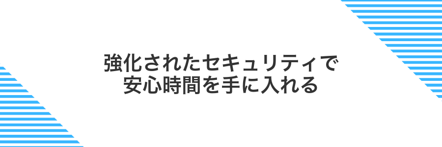 強化されたセキュリティで安心時間を手に入れる