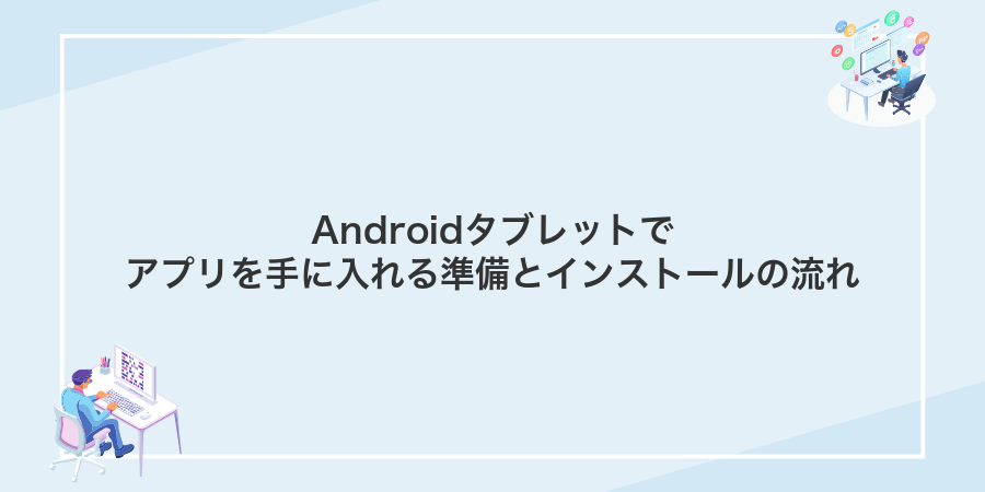 Androidタブレットでアプリを手に入れる準備とインストールの流れ