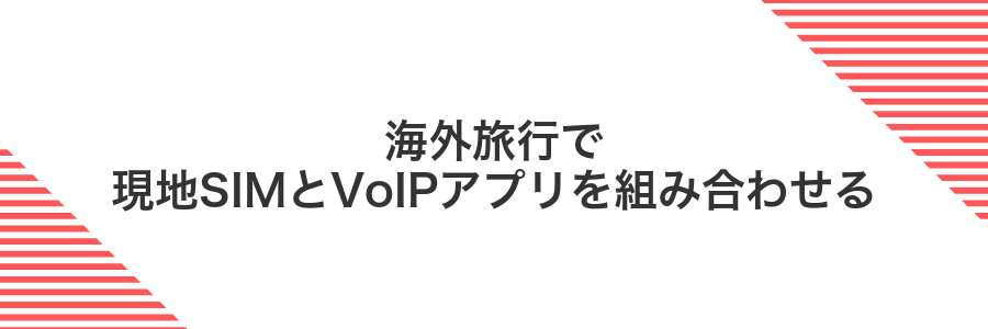 海外旅行で現地SIMとVoIPアプリを組み合わせる
