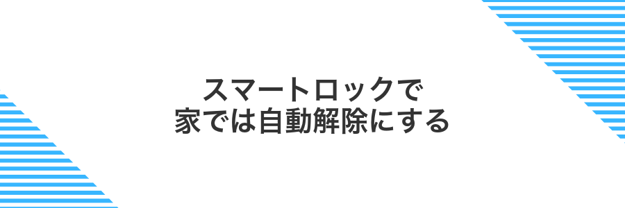 スマートロックで家では自動解除にする