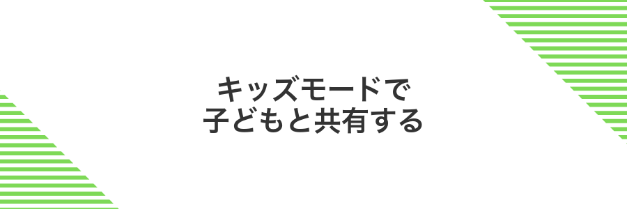 キッズモードで子どもと共有する
