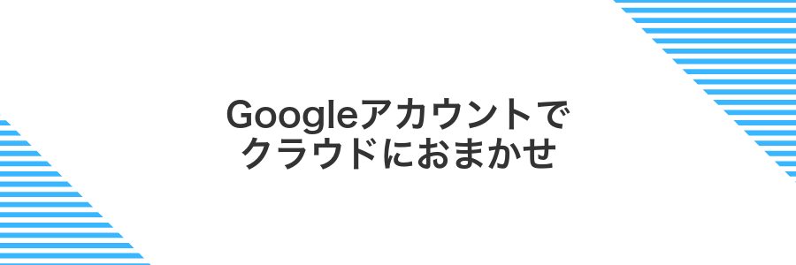 Googleアカウントでクラウドにおまかせ