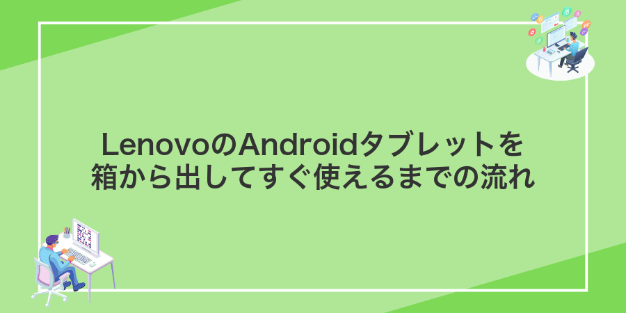 LenovoのAndroidタブレットを箱から出してすぐ使えるまでの流れ