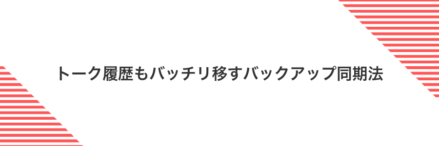 トーク履歴もバッチリ移すバックアップ同期法