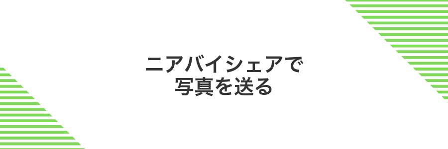 ニアバイシェアで写真を送る