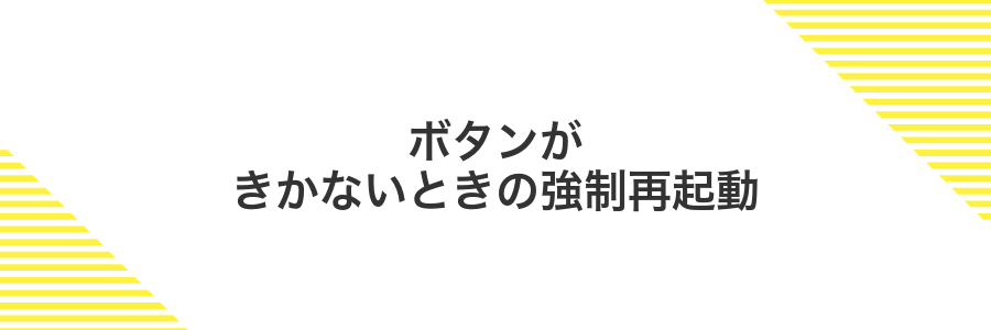 ボタンがきかないときの強制再起動
