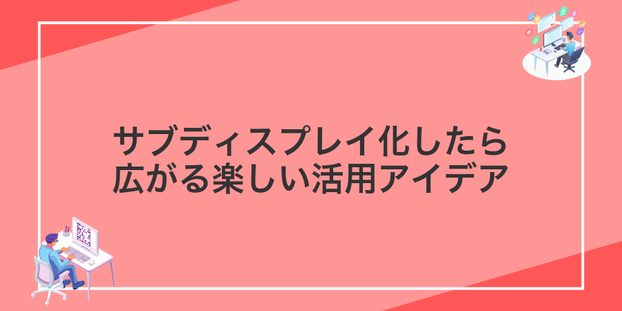 サブディスプレイ化したら広がる楽しい活用アイデア