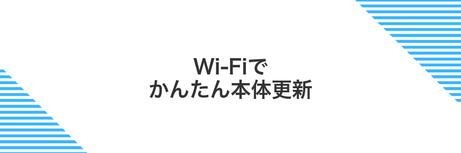 Wi-Fiでかんたん本体更新