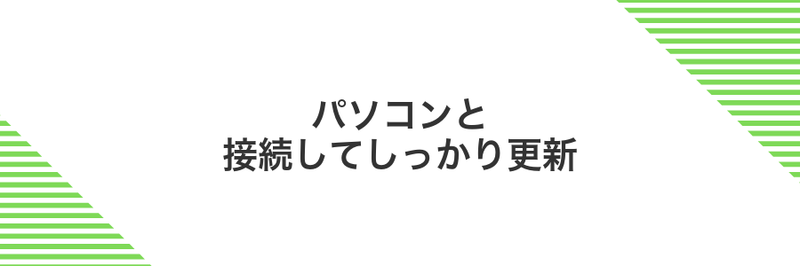 パソコンと接続してしっかり更新
