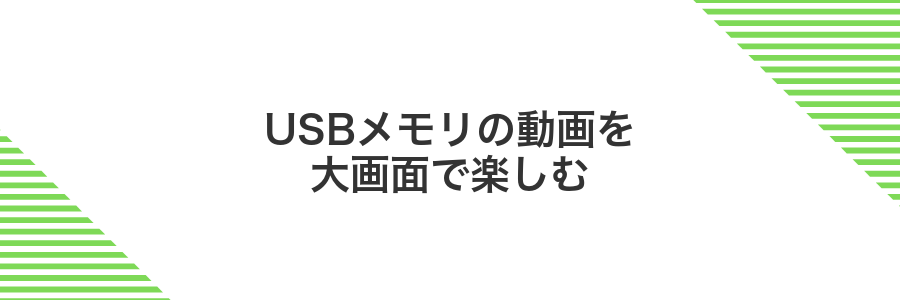 USBメモリの動画を大画面で楽しむ
